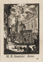 TvB G 4848
<br/>
Martyrium Simon ("Kleine Apostelserie")
<br/>
<em>Callot, Jacques (1592 - 1635) - kopie naar</em>